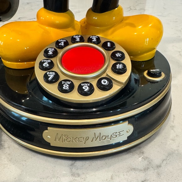 Vintage 1997 Disney Mickey Mouse Animated Talking Telephone Telemania Collectors - Picture 3 of 8